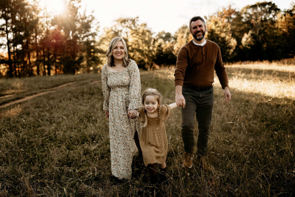 Family of three photos taken in Marietta GA