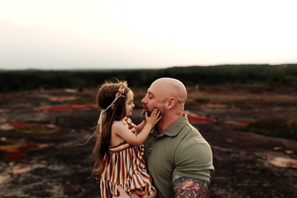 Dad and daughter in a photo 